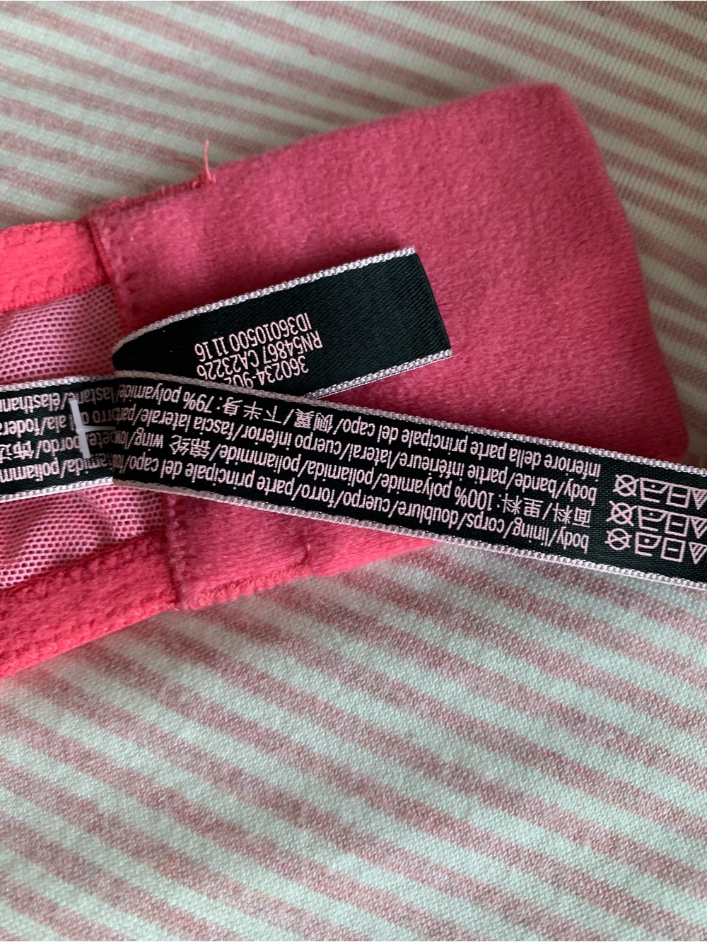 Victoria's Secret Coral Lace Halter Bandeau Bralette - Picture 9 of 11